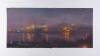 Draper, Matthew: Nocturne with a Polluted Light (Part IV), signed and dated 2018, pastel on paper, 78.5 x 168 cms.