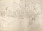 Hemy, Charles Napier RA RWS (1841-1917): Church Interiors, Pencil on paper, 25.5 x 35.5 cms. Presented by Quinn, Priscilla.