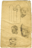 Hemy, Charles Napier RA RWS (1841-1917) attributed to: Sculpture studies, Pencil on paper, 23 x 15.5. Presented by Quinn, Priscilla.
